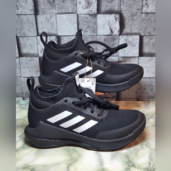 Adidas CRAZYFLIGHT Mid 2023 Withe Silver Metallic.. Woman's size 5 - Picture 1 of 11